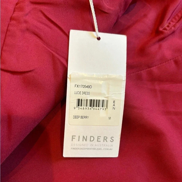 Finders Keepers Lucie Deep Berry Midi Dress NWT - Picture 8 of 11